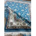Иранский ковер QUM Silk 10003 Голубой - фото №9